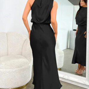 Black old money dress