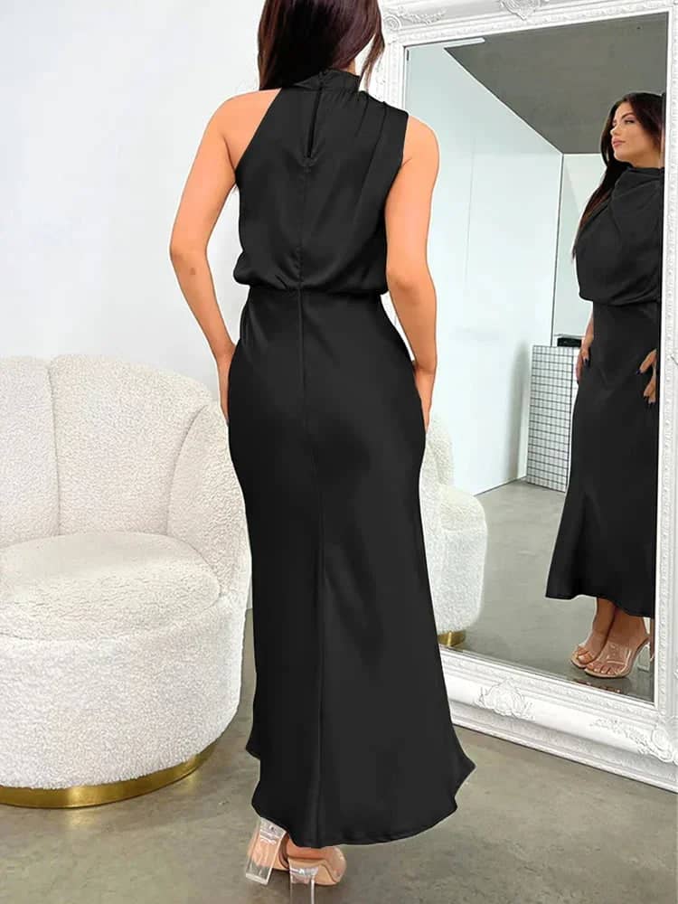 Black old money dress