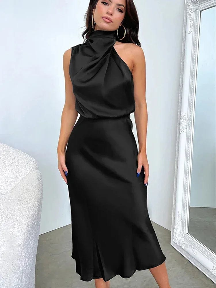 Black old money dress