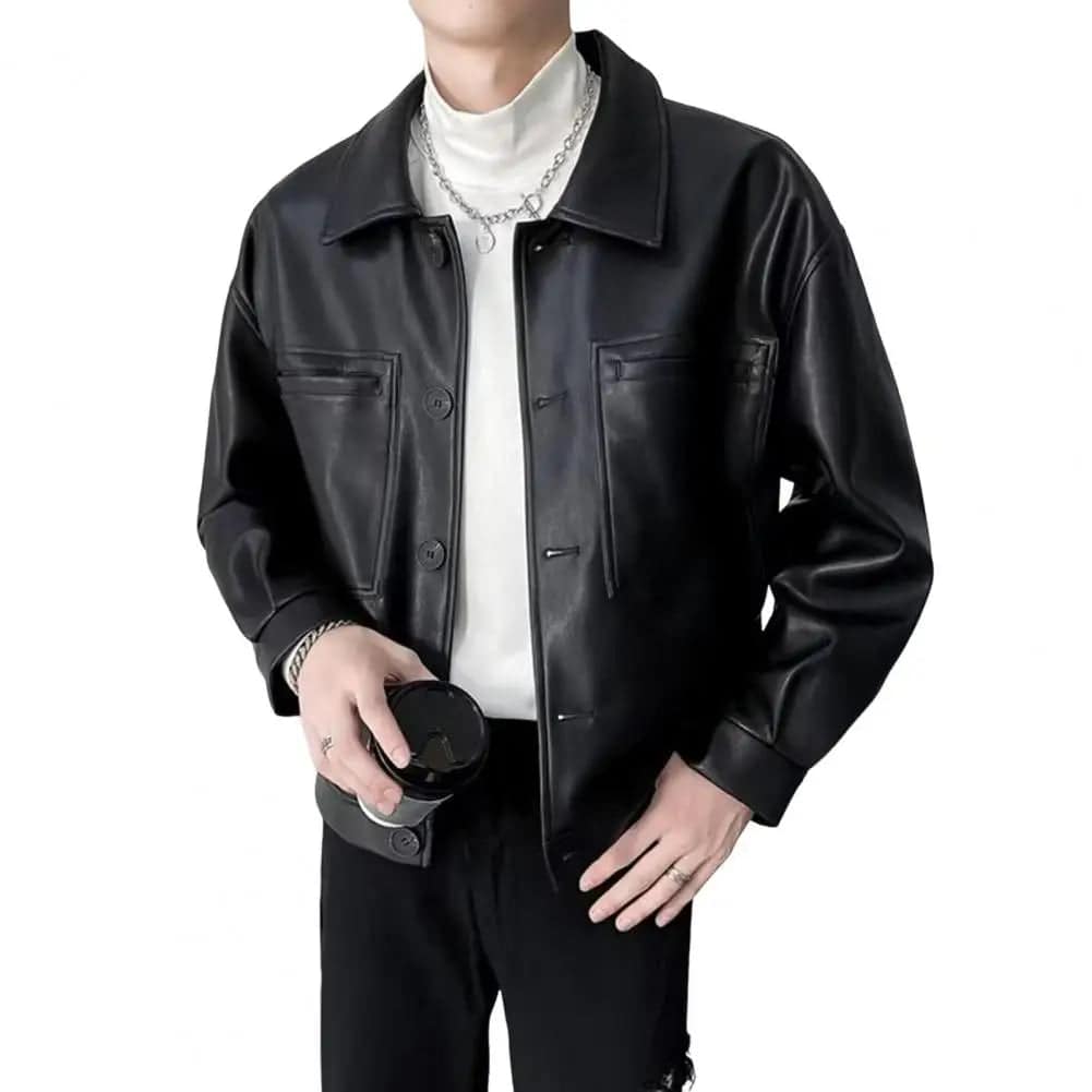 Old money leather jacket