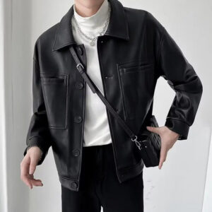 Old money leather jacket