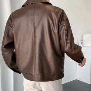 Old money leather jacket