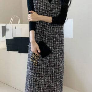 Old money maxi dress