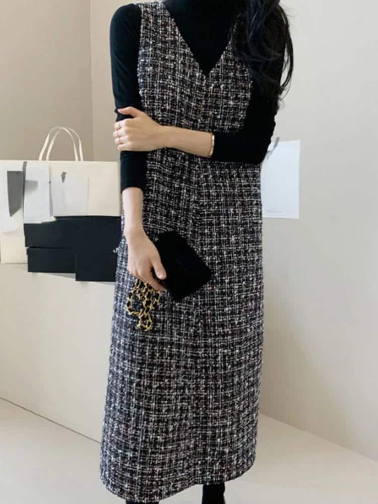 Old money maxi dress