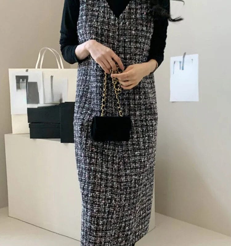 Old money maxi dress