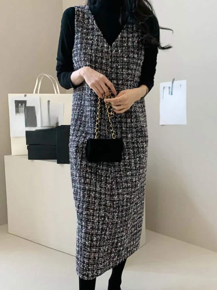 Old money maxi dress