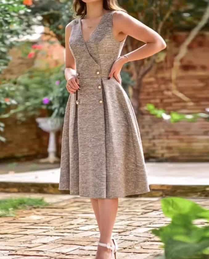 Old money mini dress