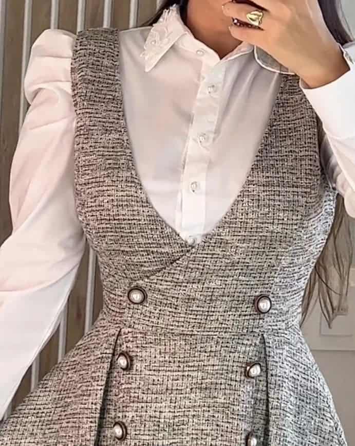 Old money mini dress