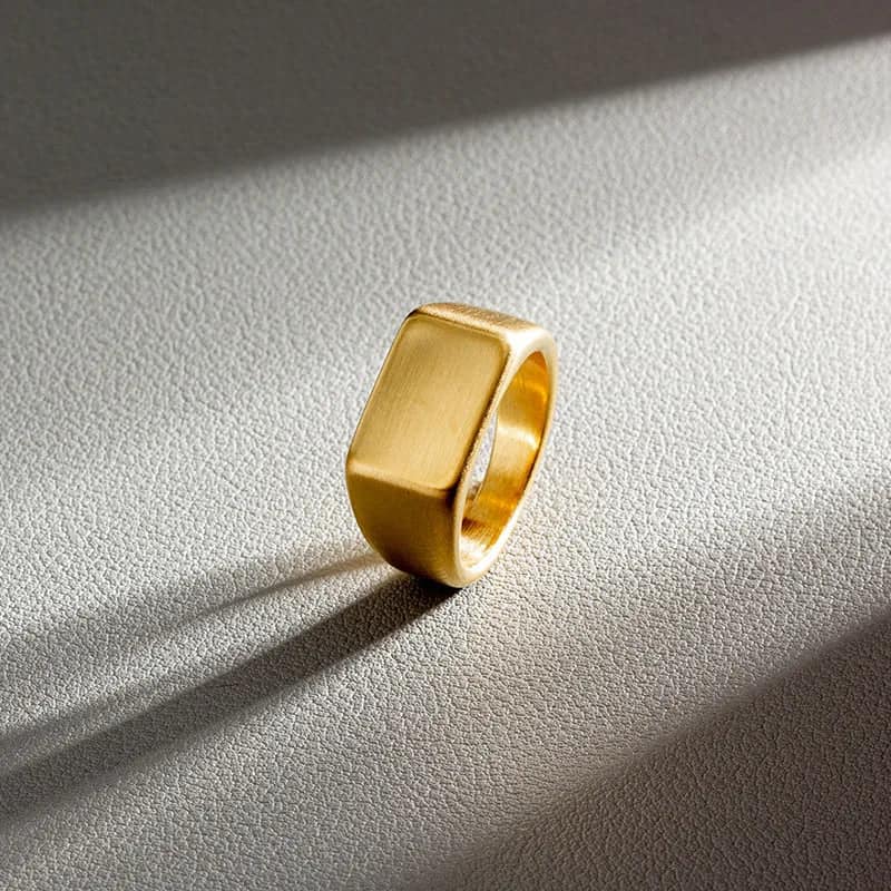 Old money signet ring