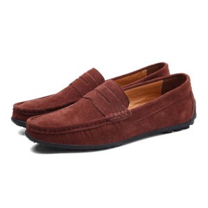 Old money suede loafers