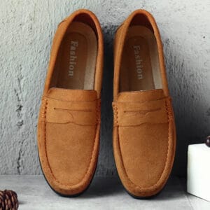Old money suede loafers