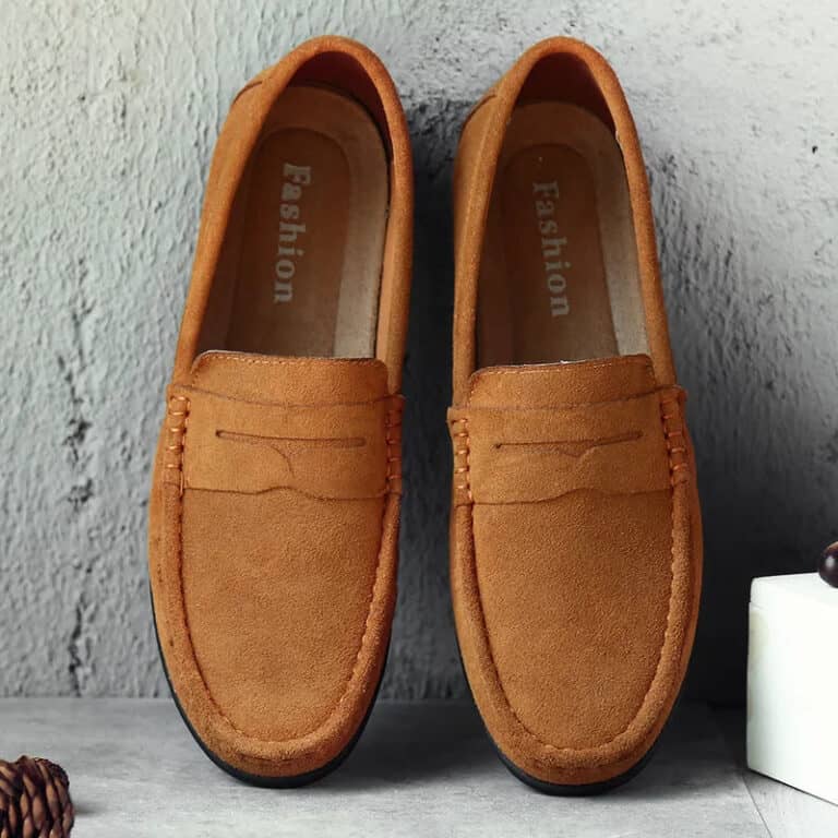 Old money suede loafers