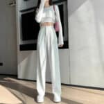 Old money white trousers