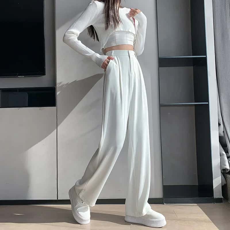 Old money white trousers